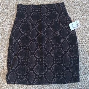 Snake skin skirt